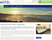 Tablet Screenshot of byronmotorlodge.com